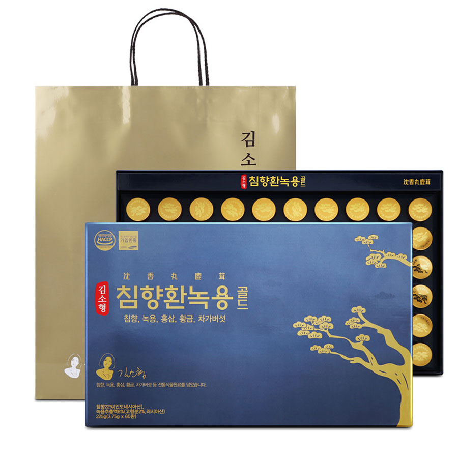김소형 침향환 녹용골드 60환 침향22% 14종의 전통식물원료 녹용 53,900원