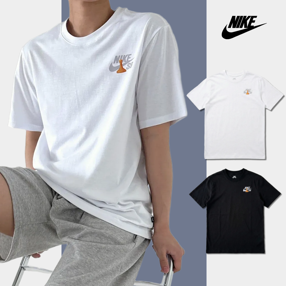 당일발송 나이키 NIKE 남여공용 SB 스케이트 오버핏 라운드 반팔 티셔츠 반팔티 스포네틱 양말 40,000원