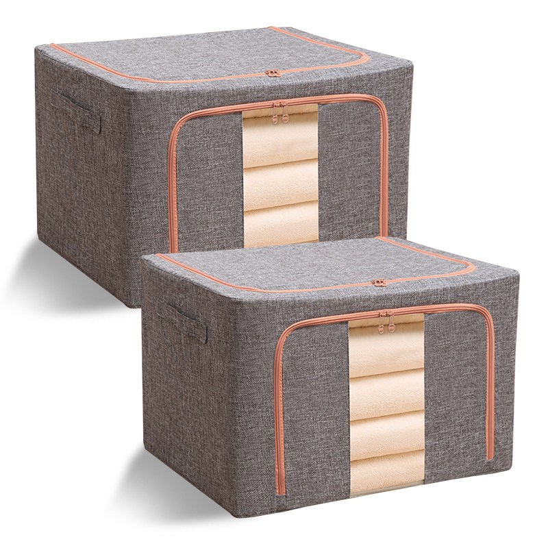 마벨인홈 고급형 대용량 이불 옷 정리함 리빙박스 100리터 특대형, 그레이, 2개 19,000원