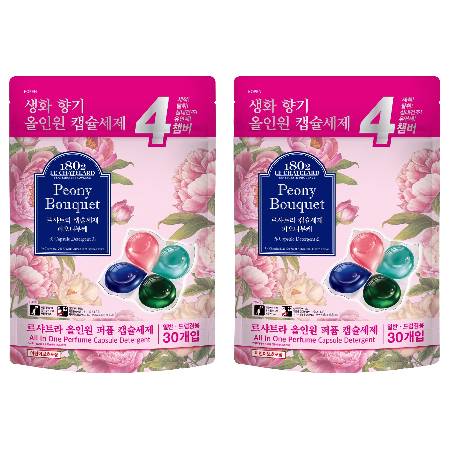 르샤트라1802 올인원 퍼퓸 캡슐세제 피오니부케 45,100원