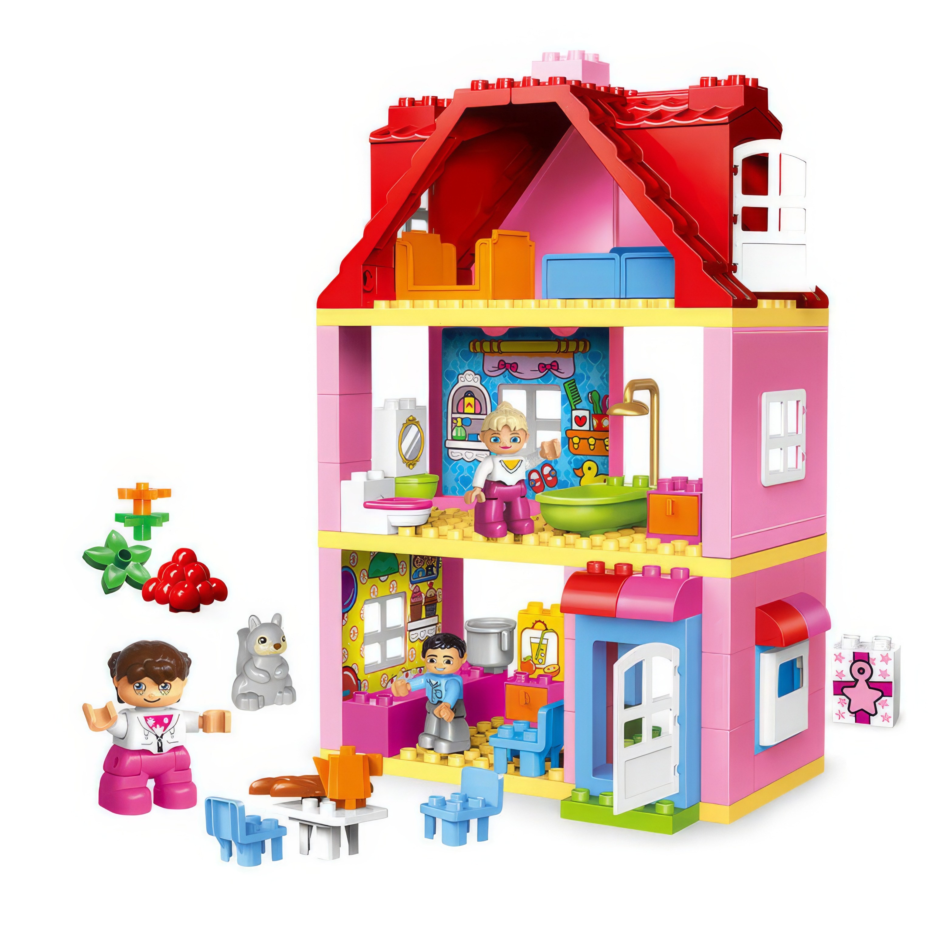 블록피아 키드두 블록 행복한 우리집 레고 듀플로 호환 유아 블럭, 1개 58,100원