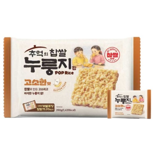추억의 찹쌀 누룽지팝 달콤한맛 288g(12입) x 2개 / 총 576g(24입), 24개, 24g 10,890원