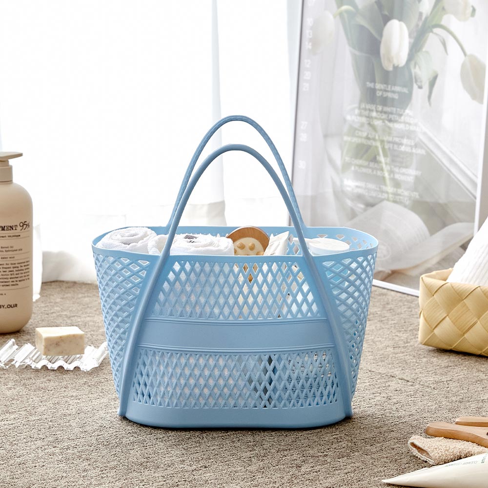 [MODERN HOUSE 중계점] 물빠짐 좋은 다용도 목욕바구니S SKY BLUE  CL1526004 5,900원