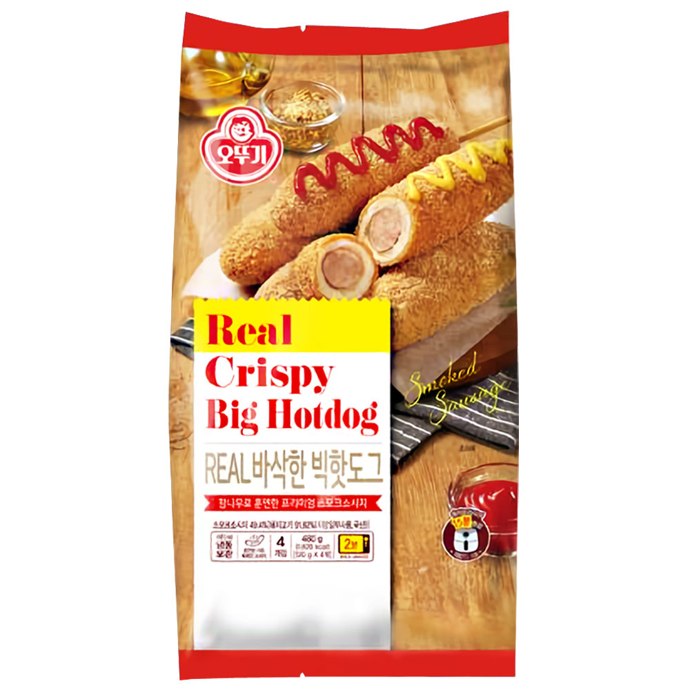 오뚜기 리얼 바삭한 빅핫도그 480g [2개] 18,580원