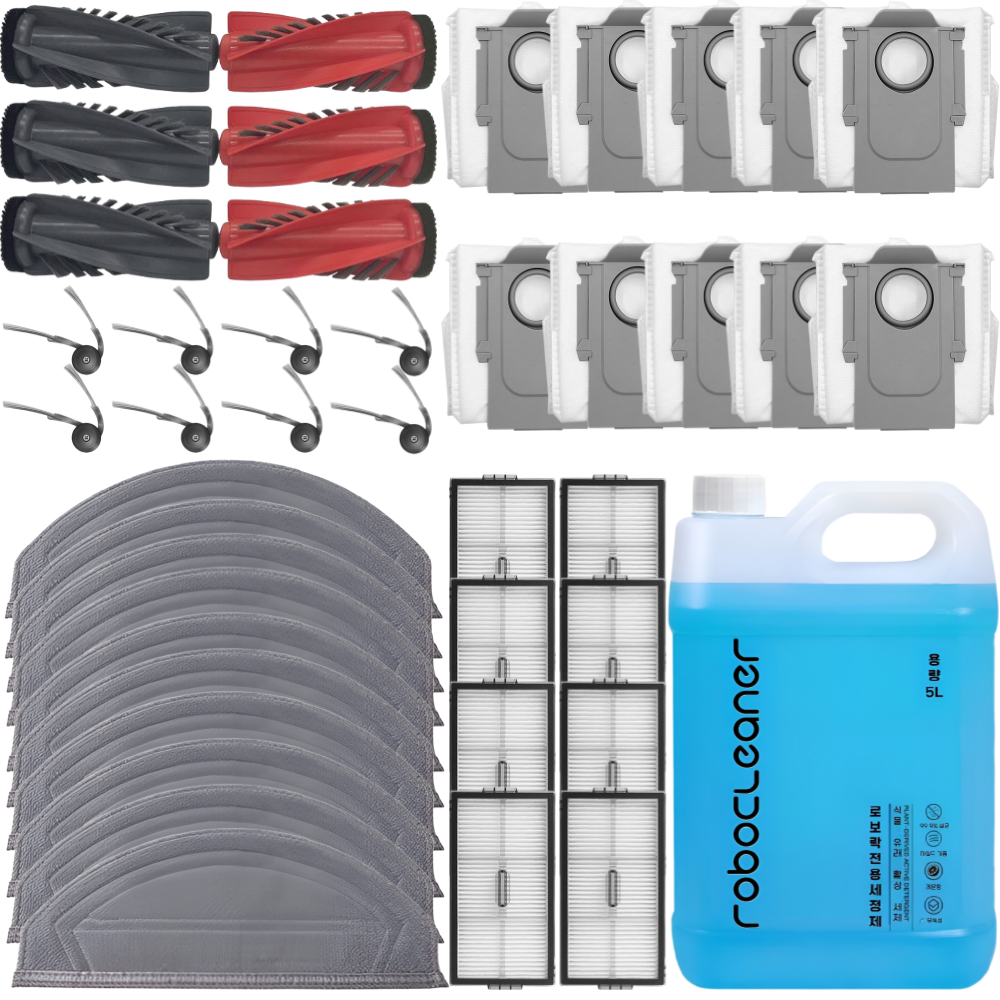 로보락 S10 Maxv Ultra 소모품 세제 물걸레 먼지봉투 필터 브러쉬 호환, 1개, 1년세트 72,800원