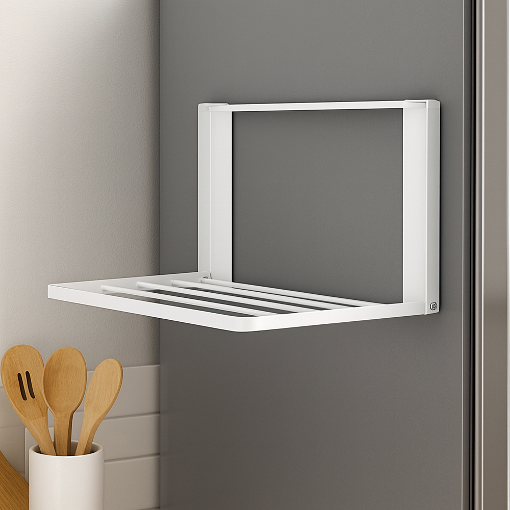 바른리빙 무타공 접이식 자석 선반, 화이트, 1개 12,240원