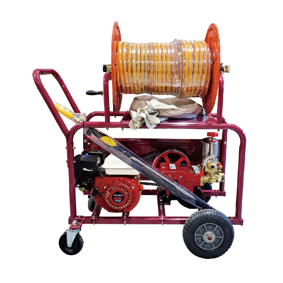 단단 고압 분무기 혼다 엔진 5.5마력 대구식 회전가능 밀차형 직조호스 이동식, 1개 1,036,000원