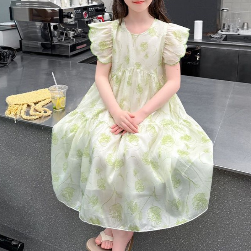 해피유통 여아 봄 가벼운 꽃무늬 반팔 원피스 퍼프소매 디자인디자인14세 이상 26,670원