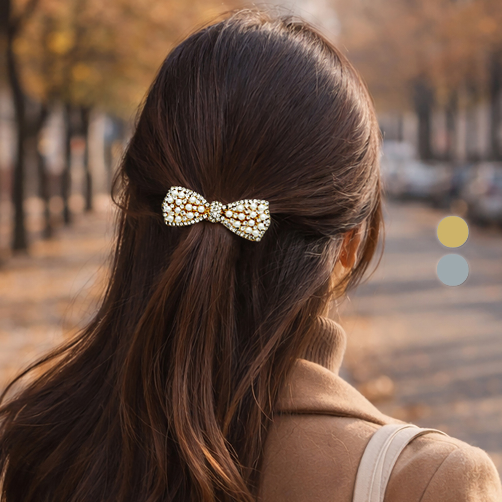 걸핀스 펄앤큐빅 포인트 리본 자동핀 168 5,900원