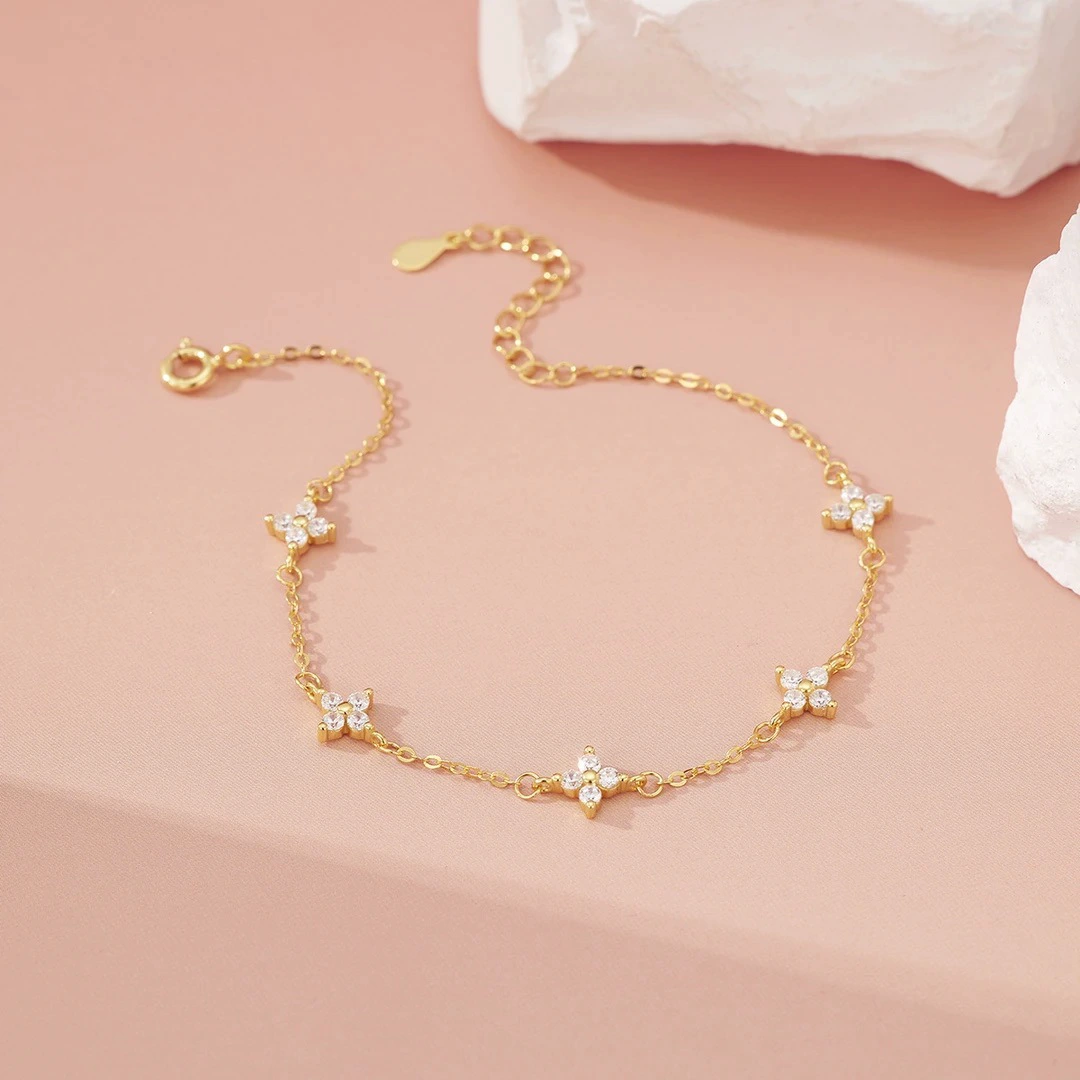 NXNA 삼중도금14K 5A 모잠비크 여성 심플 생일선물 팔찌 XYL-SL021,발암물질 미포함 55,000원