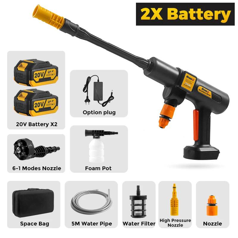고압분무기 전동형 안개분사기 200Bar 브러시리스 전기 세척기 스프레이 클리너 물총 makita 호환 18v 배터리 용 6-In-1 무선 세차 도구 88,800원