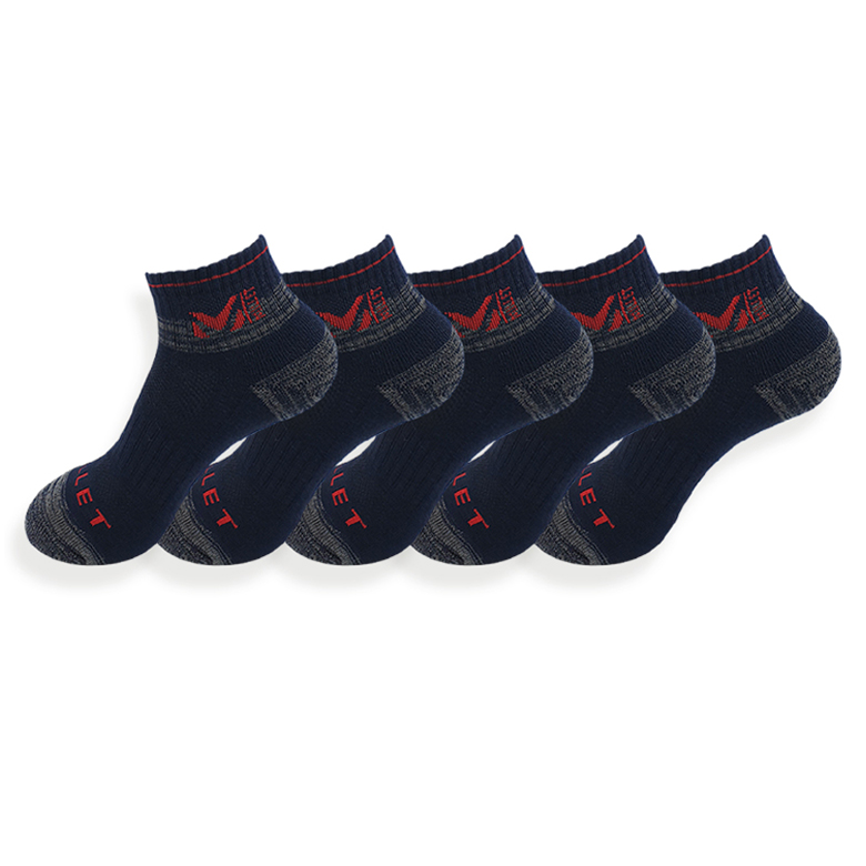 밀레 남성용 파일 단목 등산 양말 5족 세트, 네이비, 1세트 16,900원
