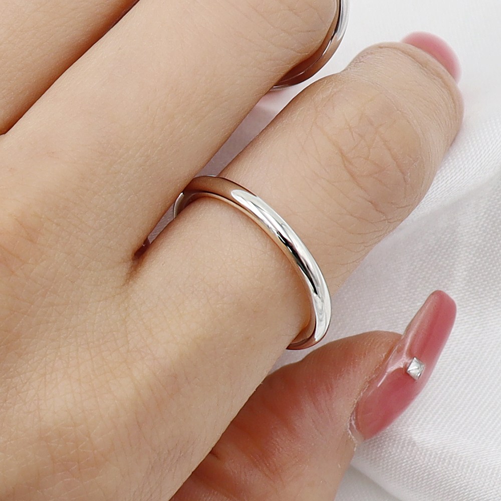 비플러스 925실버 2.5mm 민자 심플 국내 생산 할로우 링 반지 19,000원