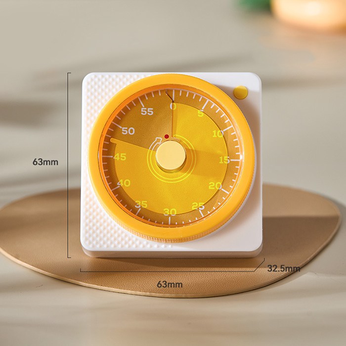 자칠 주방용 타이머 초등학생 자기 관리 시간 관리자 아동 중학교 학습 리마인더 타이머, 1개, 옐로우 16,900원