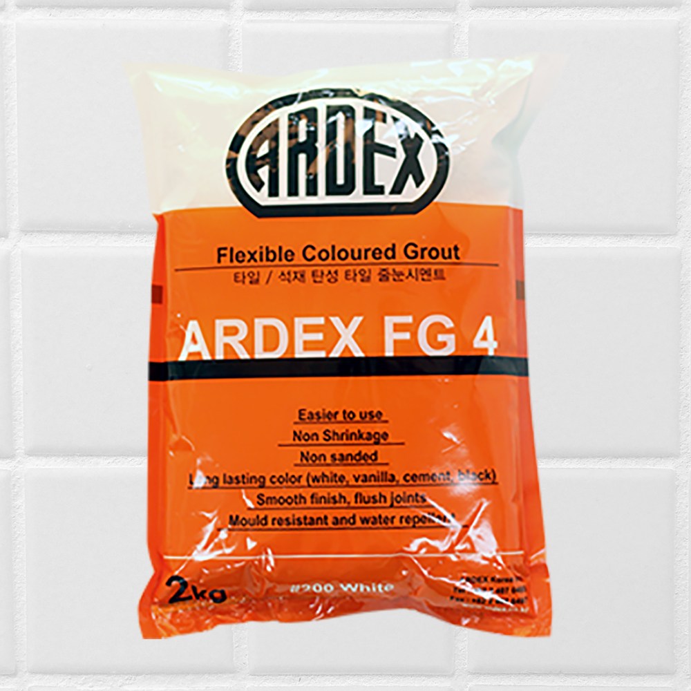아덱스줄눈 화장실 주방 베란다 타일 탄성 메지 작업 시멘트 ARDEX FG4 2KG 7,500원