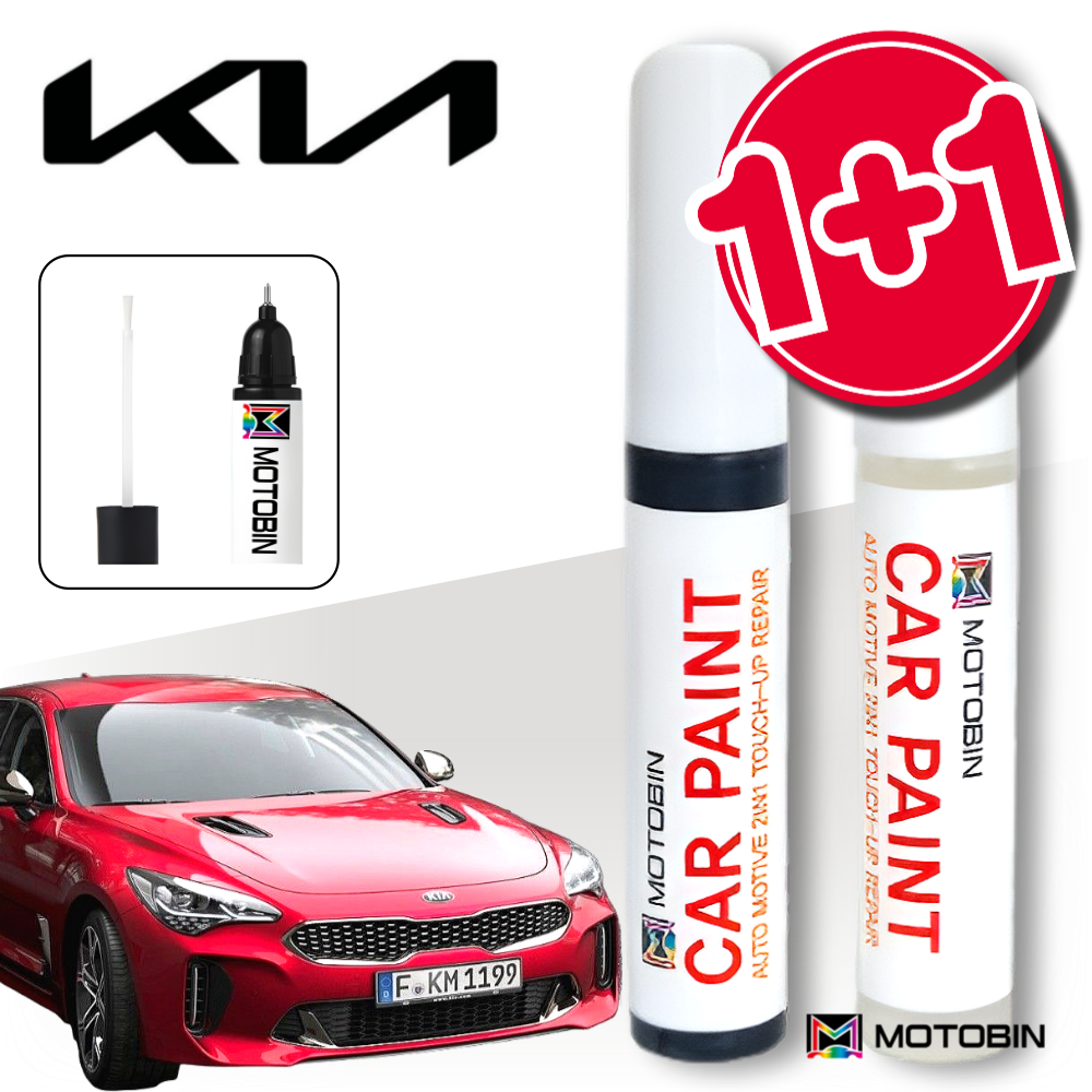 기아 스팅어 스팅어마이스터 페인트 붓펜 도색 자동차, P2M 판테라메탈 +투명, 1세트 15,800원