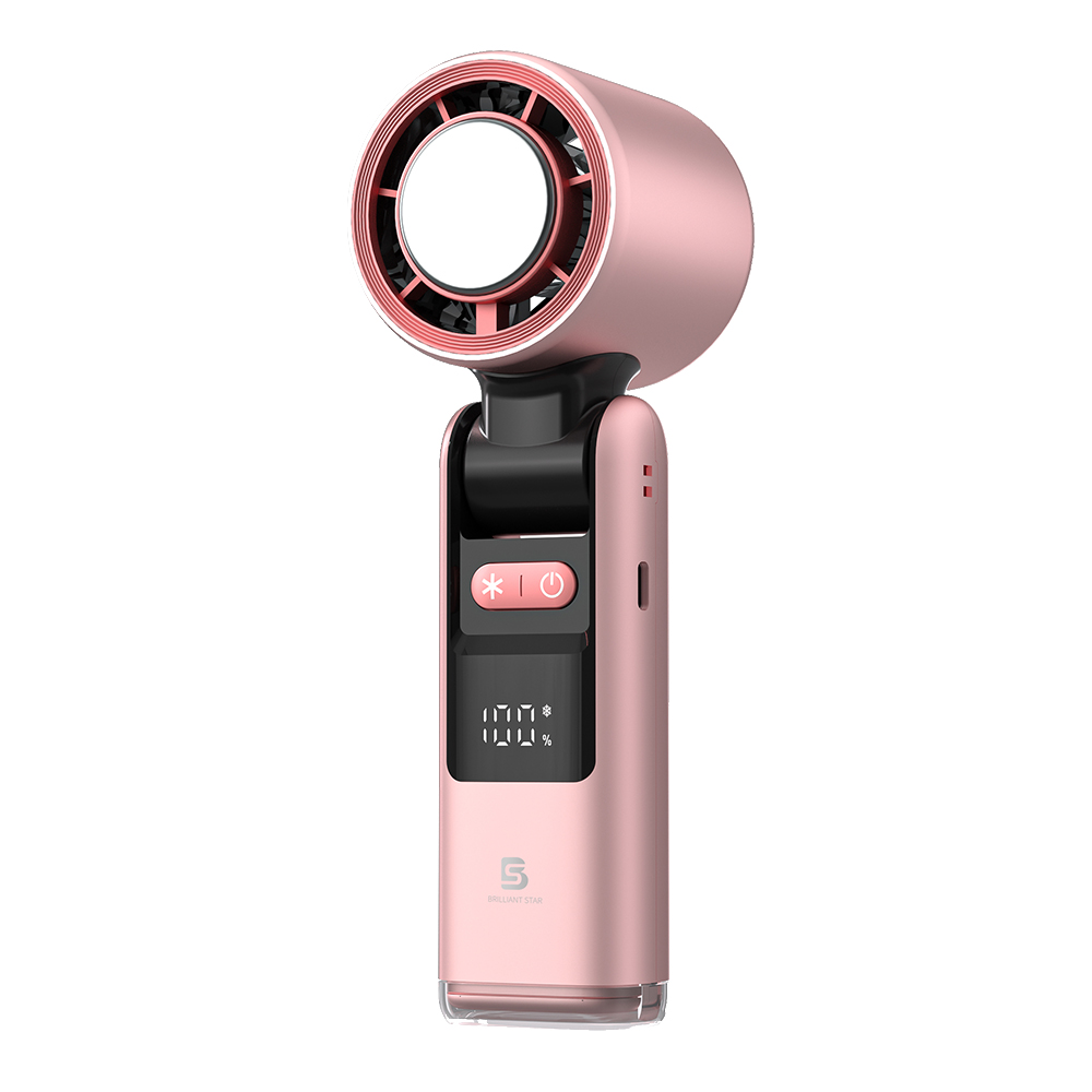 신상 비에스 에어쿨 100단 3초 급속 냉각 휴대용 미니 선풍기 핑크 22,000원