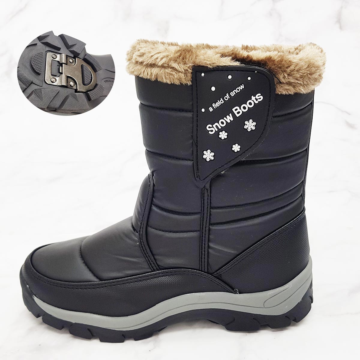 아크라 겨울 남성 베이직 아이젠 패딩 논슬립 털 방한화 미끄럼방지 부츠 오토바이 78,850원