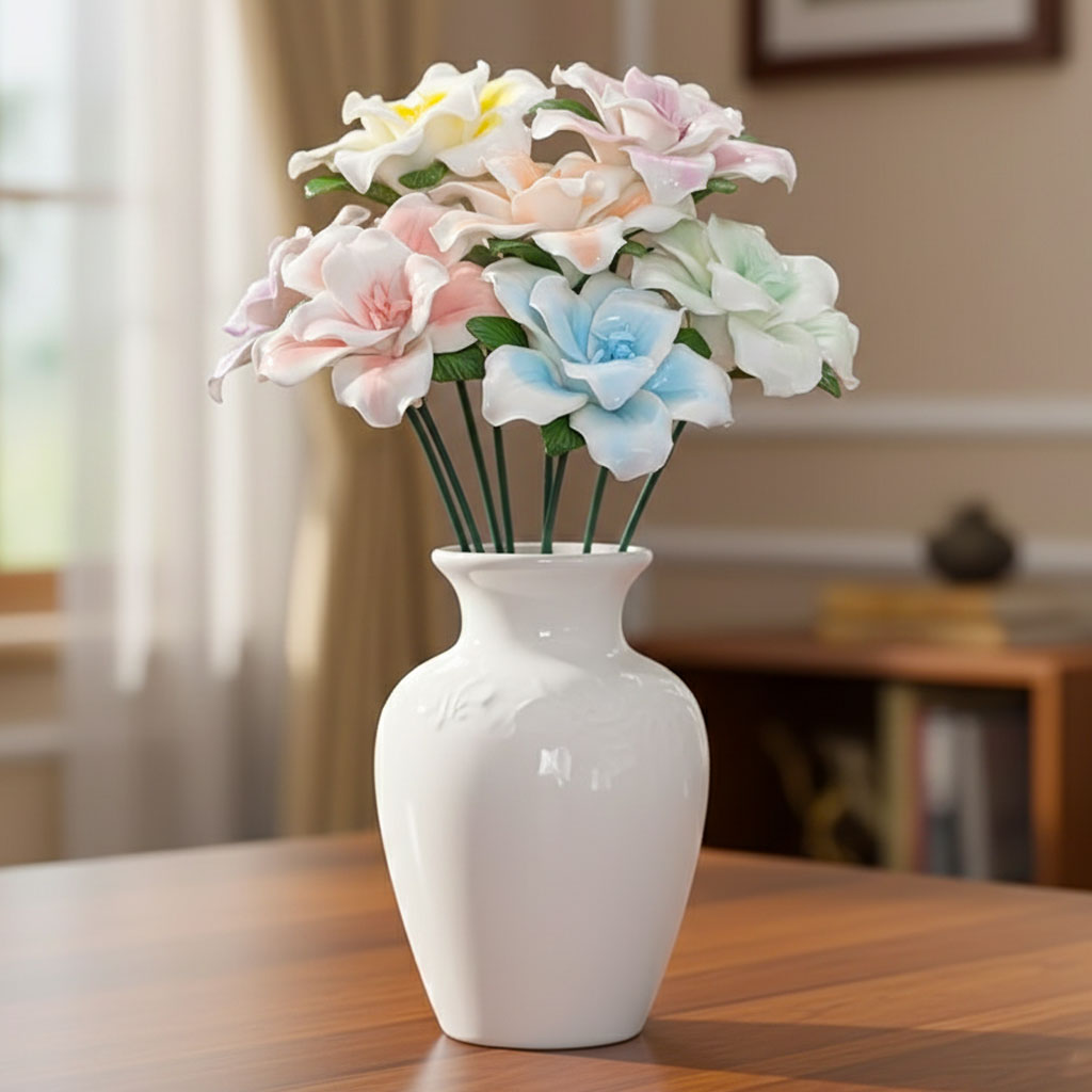 KELAKE 2개 도자기 조화 백합꽃 , 인테리어소품 15,900원