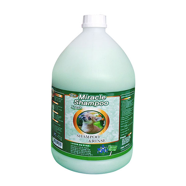 미라클 순 대용량 업소용 강아지 샴푸린스 겸용 유색견용 - 4L 19,600원