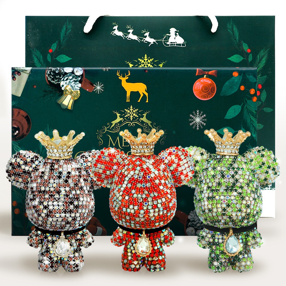 도그독 크리스마스 에디션 큐빅베어 x3종 세트 차량용 방향제 여자친구 크리스마스 선물 39,000원