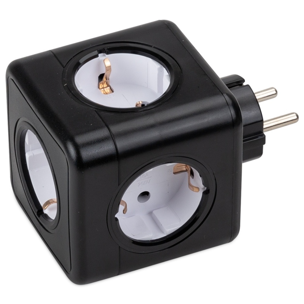 파워큐브 V2 멀티탭 5구 오리지널, 77mm, 블랙, 1개 24,000원