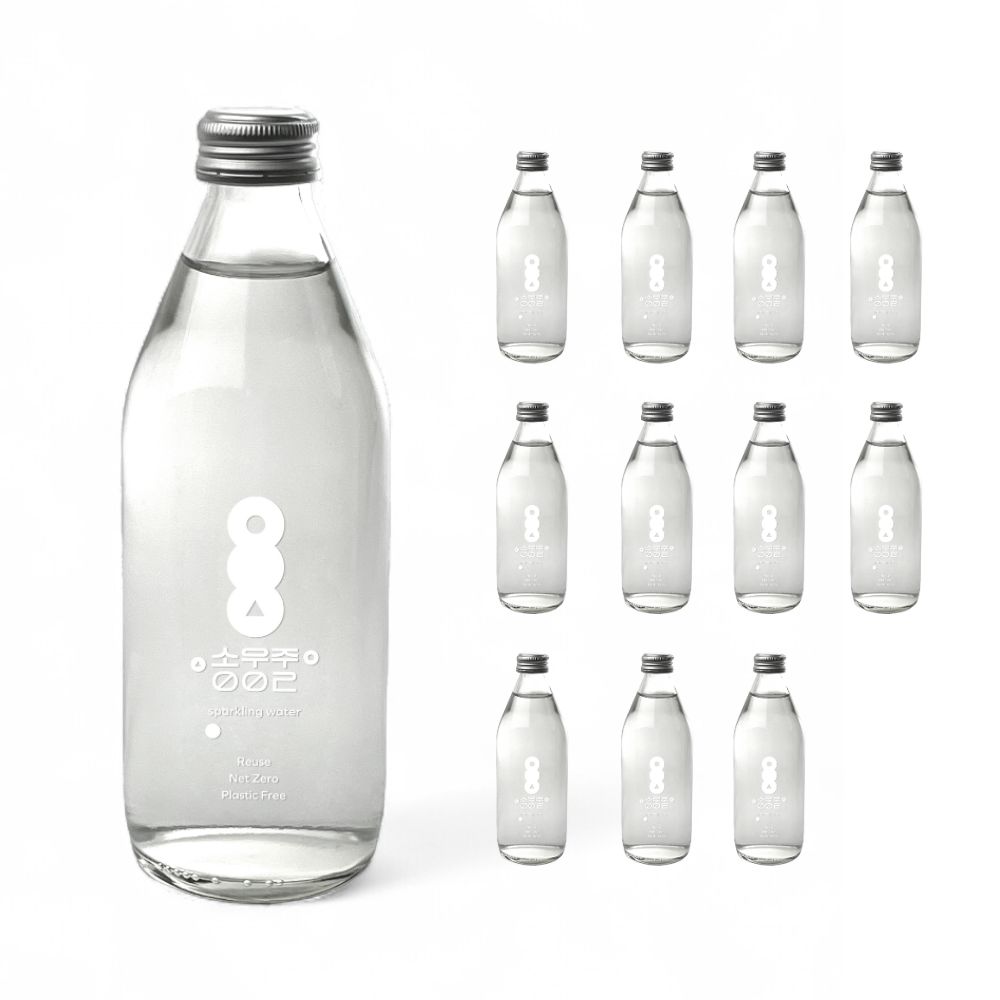 소우주002 유리병 탄산수 L-테아닌 함유 미세플라스틱없는 스파클링 워터 325ml, 1개, 325ml 5,700원