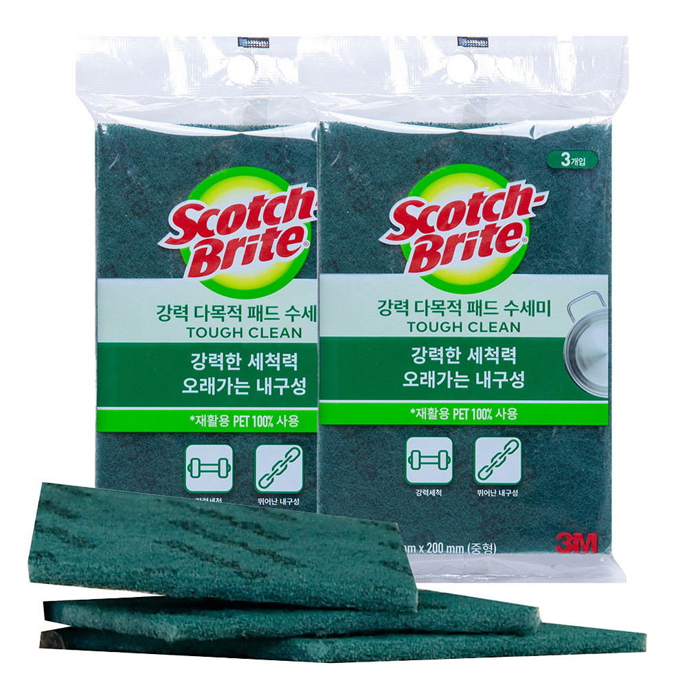 스카치브라이트 강력 다목적 패드 수세미 중형 5,770원
