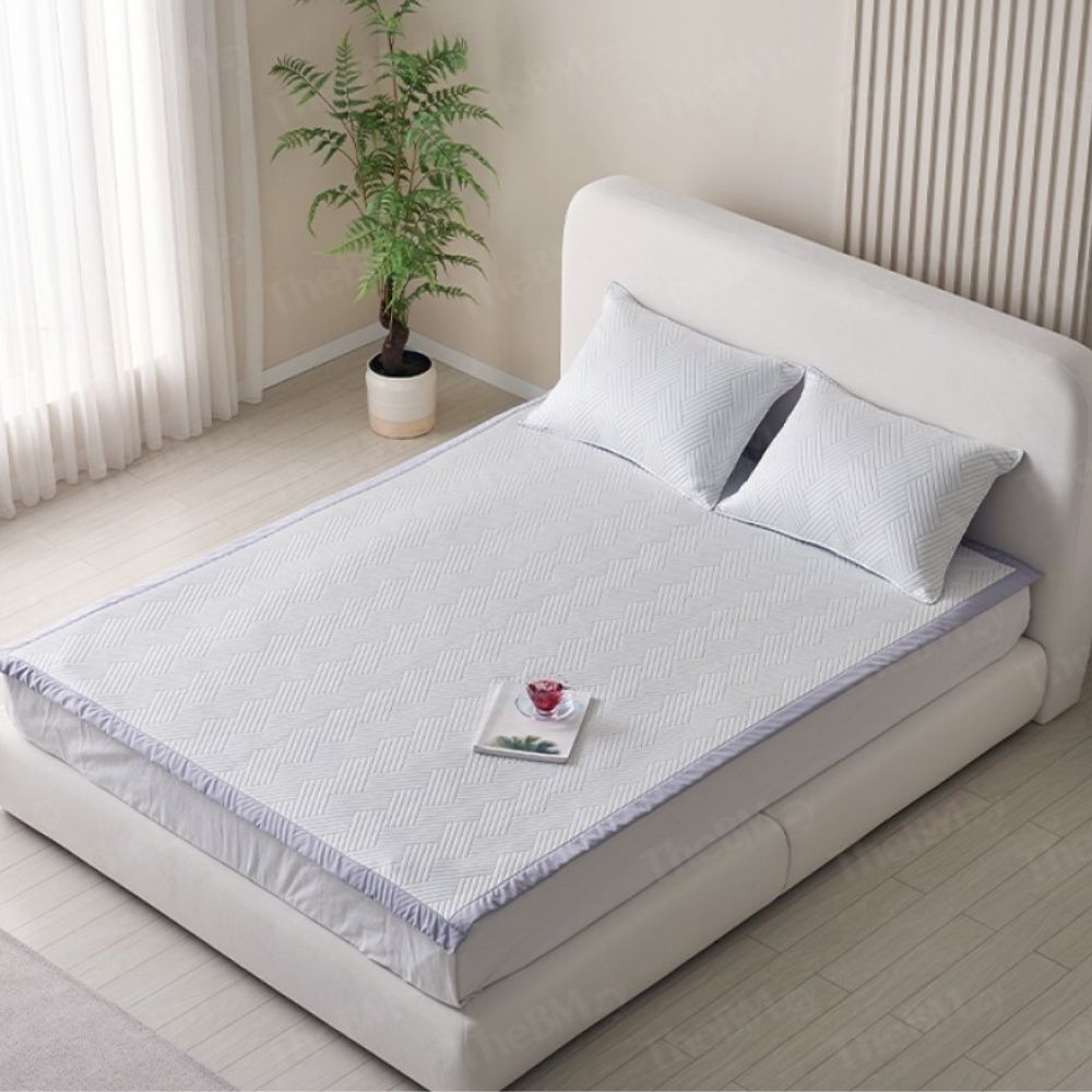 슈퍼싱글 여름 침대 쿨 매트 프라우스타 쿨링 냉감 패드 110x200 국산 100% 듀라론 원사 71,800원