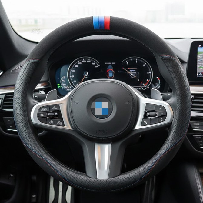 벤비아믹스 5시리즈 나파 핸들커버 알칸타라 M핸들 M스티치 3색 포인트 F10 G30 G60 D컷00604 16,950원