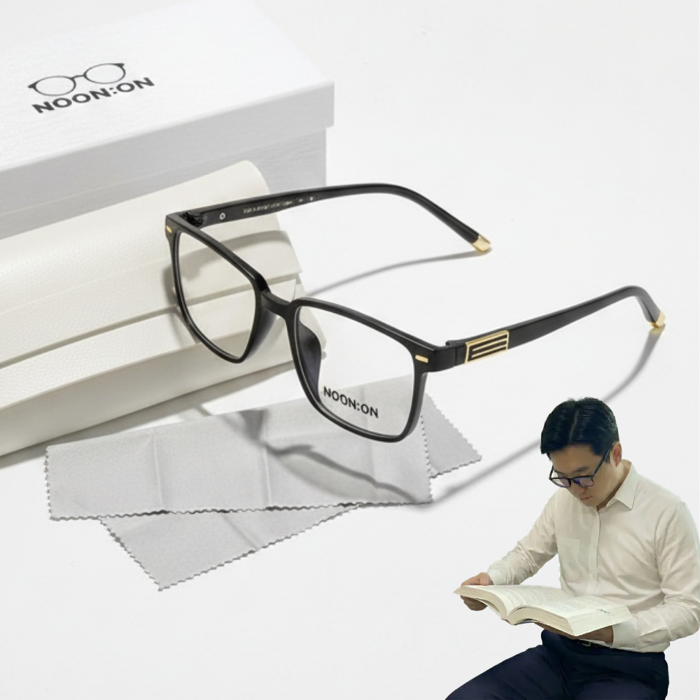 눈온안경 블루라이트 차단 뿔테 안경 세트 9,900원