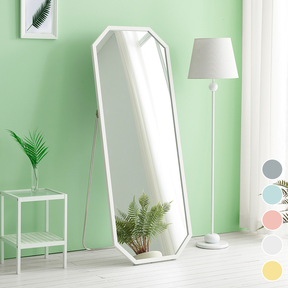 유씨엠 멜로니 인테리어 팔각 전신거울 스탠드 와이드L 120,000원