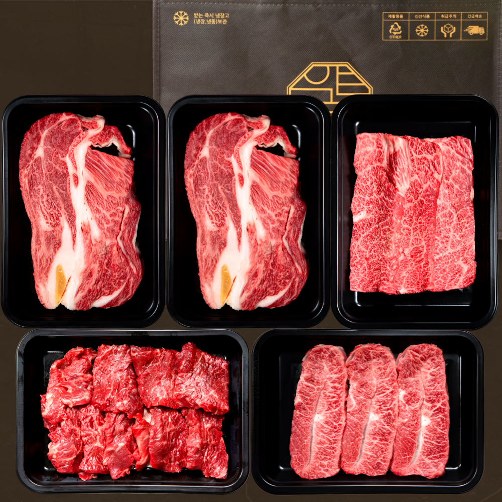 1++등급 한우 프리미엄 SVIP 미식 A 1.8kg 투뿔 한우선물세트 구이용 명절 (등심 살치살 부채살 특수부위) 마장동 소고기 세트 생신 부모님 선물용 추천 지정예약발송 사은품, 1세트 459,900원