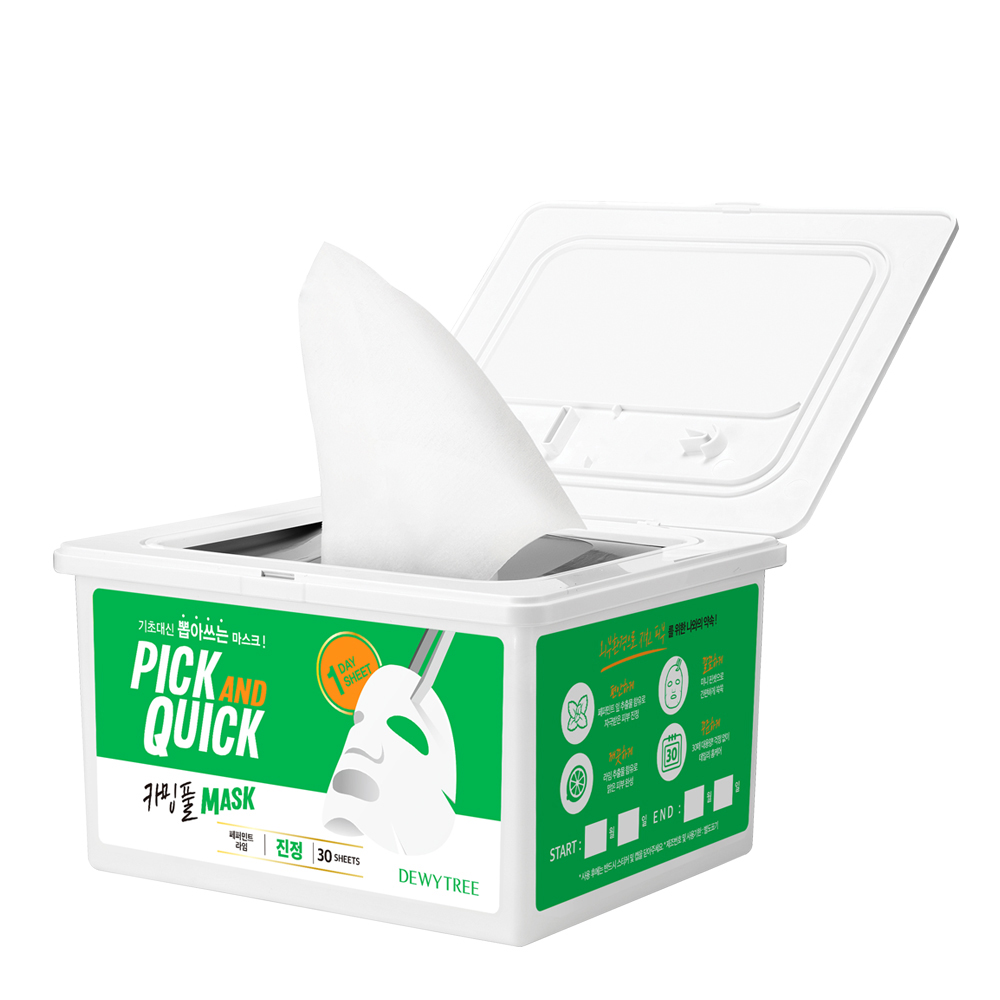 [듀이트리] 픽 앤 퀵 뽑아쓰는 카밍풀 마스크 30매 각질케어, 저자극,화장발패드, 30개입, 1개 13,800원
