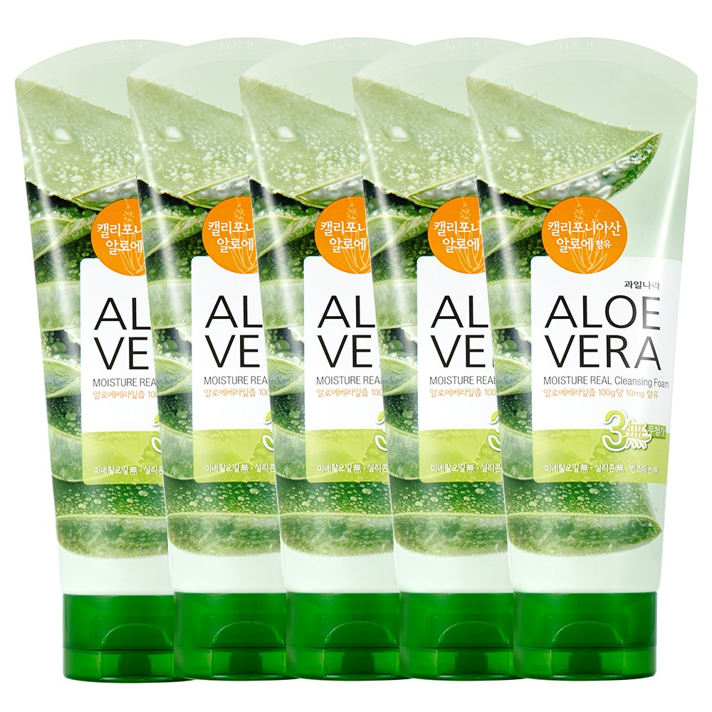 과일나라 알로에베라 모이스처 클렌징폼, 150ml, 5개 11,640원