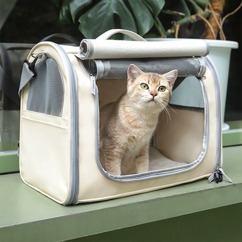 ZOZOFO 고양이 이동장 강아지 이동가방 반려동물 이동가방 삼면통풍 이동가방+이너쿠션 23,800원