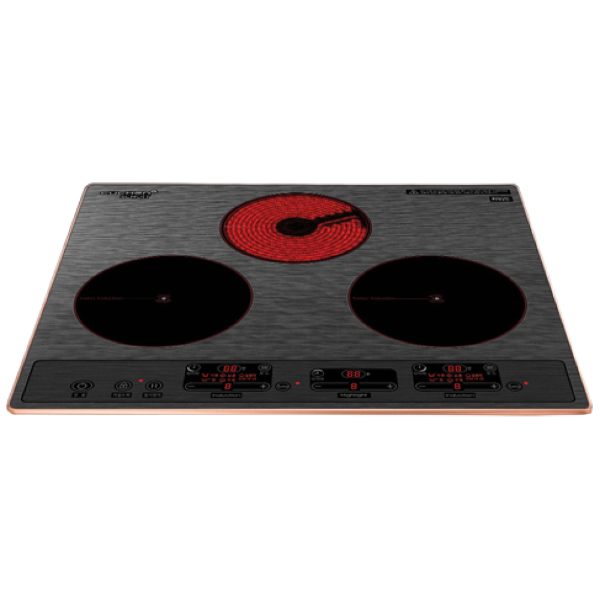 쿠첸 미라듀어 하이브리드 전기레인지 3구 + 스탠드케이스, CIR-S3214RGMS 690,000원
