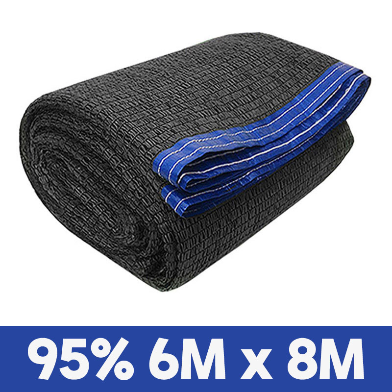 그늘애 차광막 95% 흑색 2면 4면 봉재 UV 그늘막 차광망 차양막 햇빛차단 햇빛가리개 옥상 세차장, 95% 6mx8m(4면봉재)+로프10m 31,900원