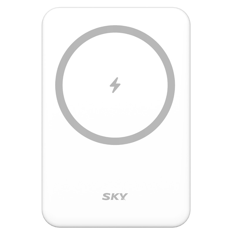 SKY 필 M05 맥세이프 호환 무선충전 보조배터리 5000mAh, SKY-BM05, 폴라 화이트 19,990원