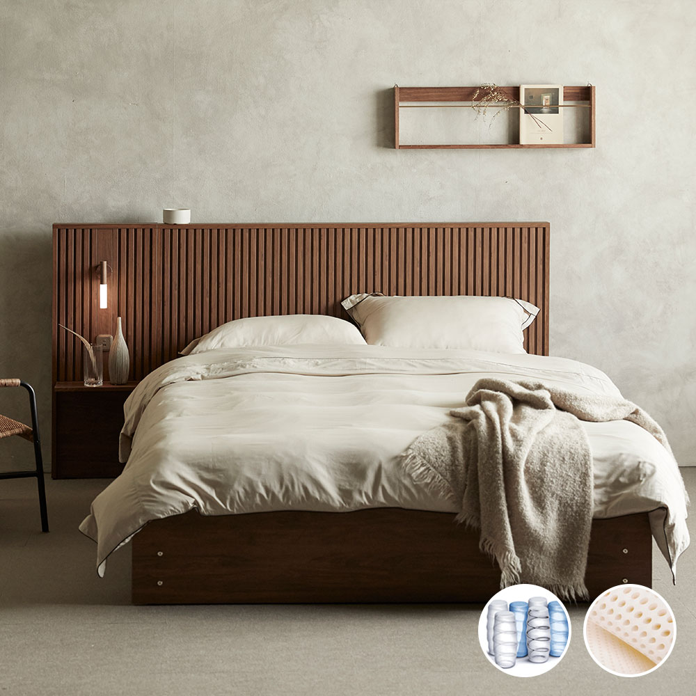 장인가구 로시 스탠다드 템바보드 호텔식침대+라텍폼스7존독립매트 Q 609,000원