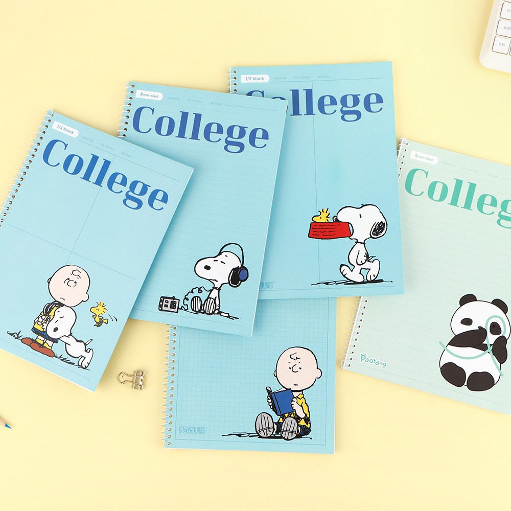 피너츠 스누피 원링노트 4종 SET + 1권추가 15,000원