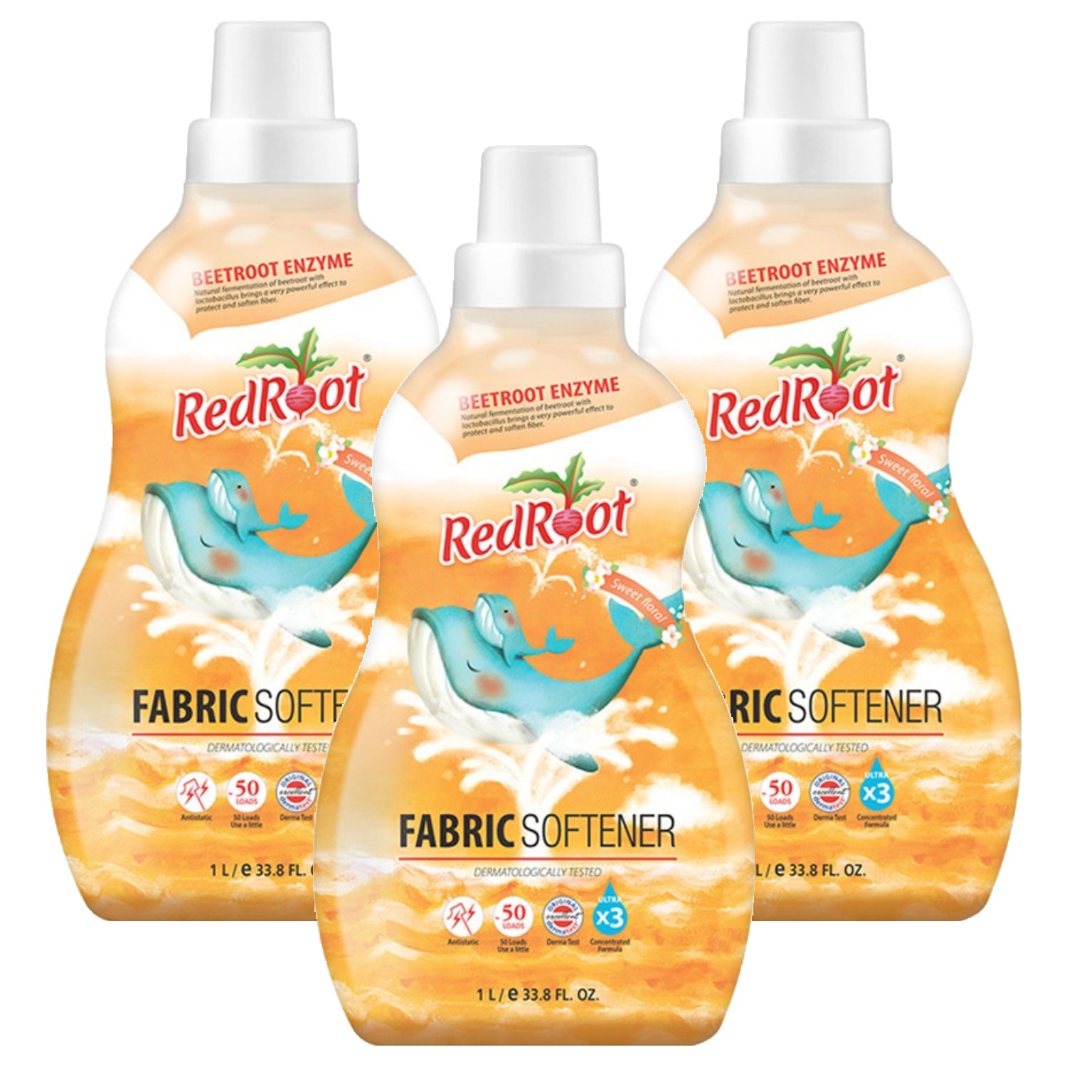 레드루트 유아 섬유유연제 스위트플로랄향 본품, 1L, 3개 40,900원