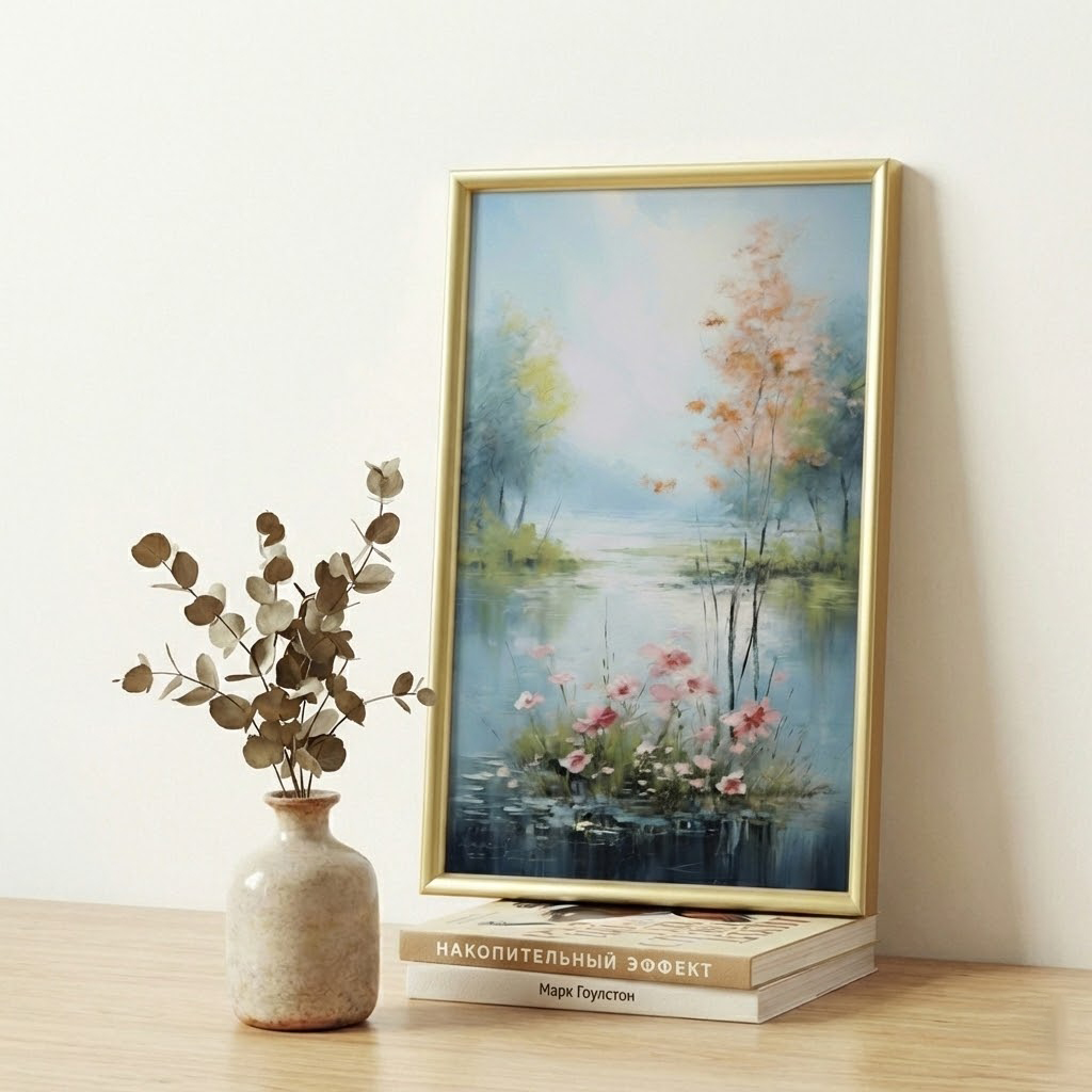 UV 아크릴인쇄기법 수채화 NO1, 골드 30,000원