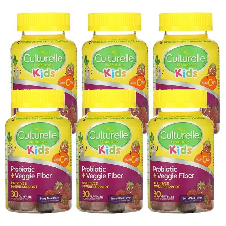 Culturelle Kids Probiotic+Veggie Fiber Mixed Berry Flavor 컬처렐 키즈 프로바이오틱+베지 파이버 베리맛 유산균 구미 244,600원