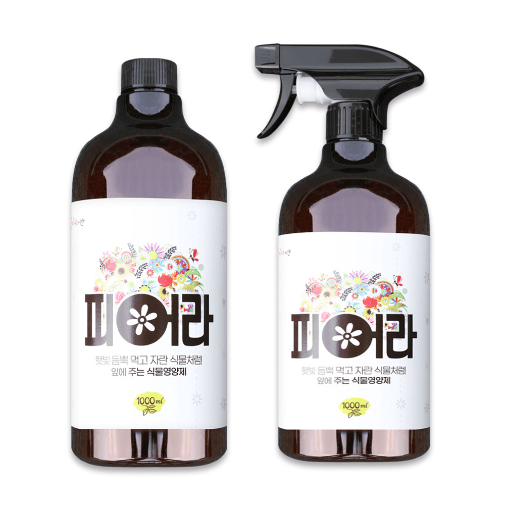 광합성증진 영양공급 식물영양제 식물닥터 피어라 3통원예 화분영양제 관솔 목초액 비료, 현재가 39,800원