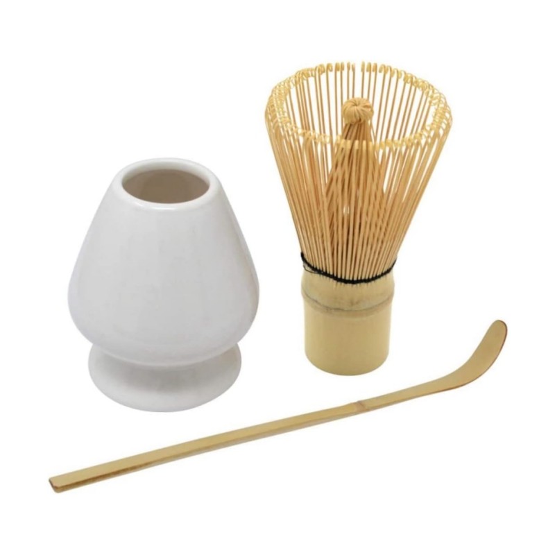 AOHAO 차선+차선립+차시 3PCS 세트 도자기 다구 다기 말차도구 matcha whisk, 1세트, 화이트 18,480원