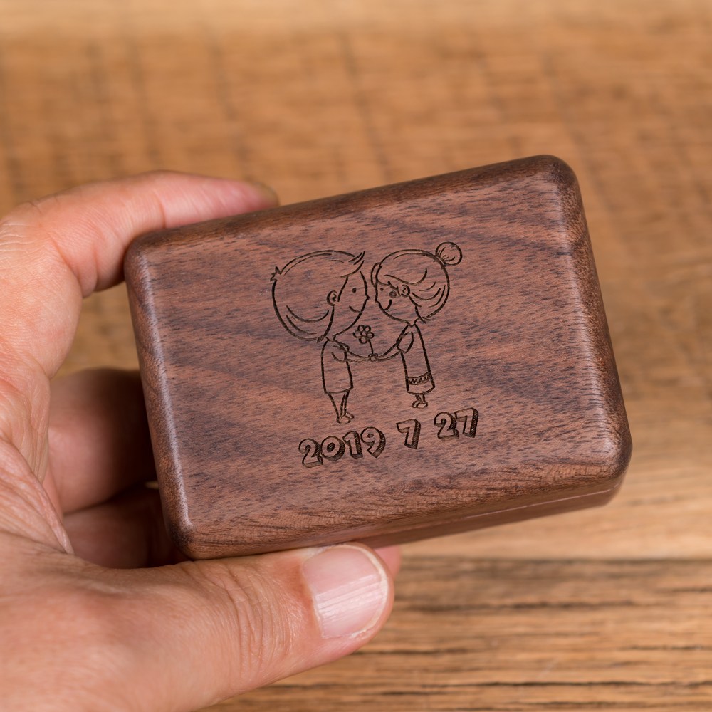 퍼즐사랑 원목 반지케이스 청혼 프로포즈 돌반지 보석함 이니셜각인 30,400원