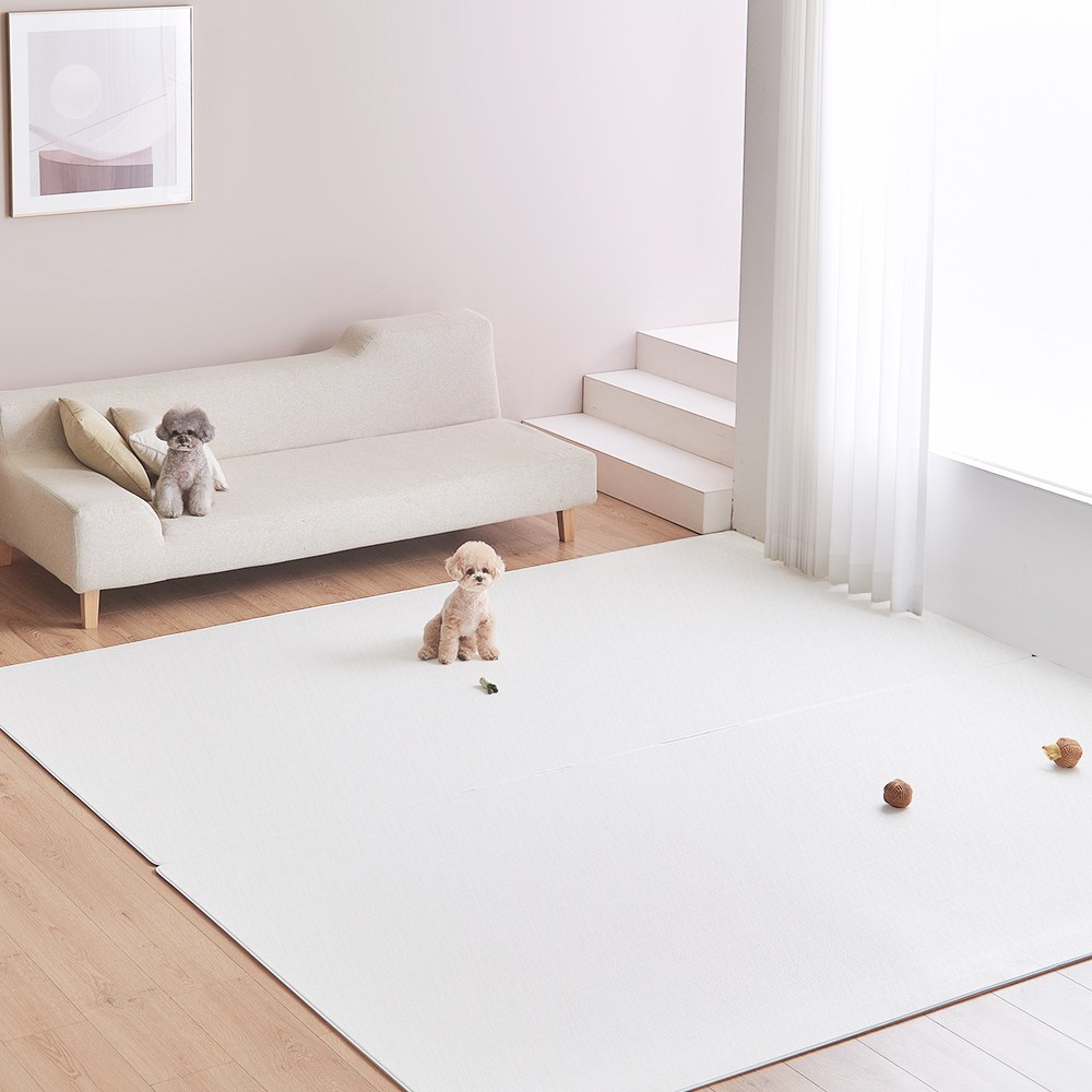 피오르 반려동물 미끄럼방지 매트 러그형, 트위드 그레이, 1개 69,300원