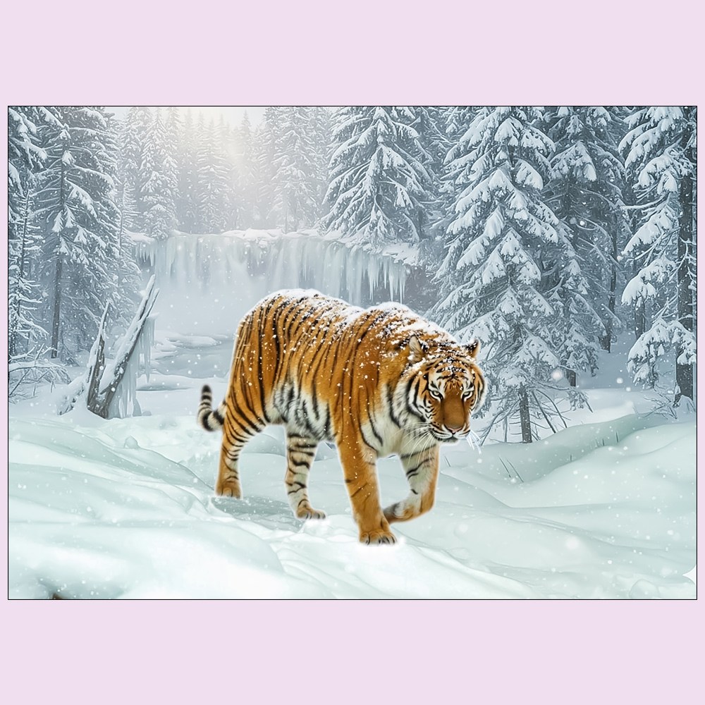 A052-0/호랑이사진 대형사진 A1 눈호랑이 풍경화 인테리어소품 22,000원