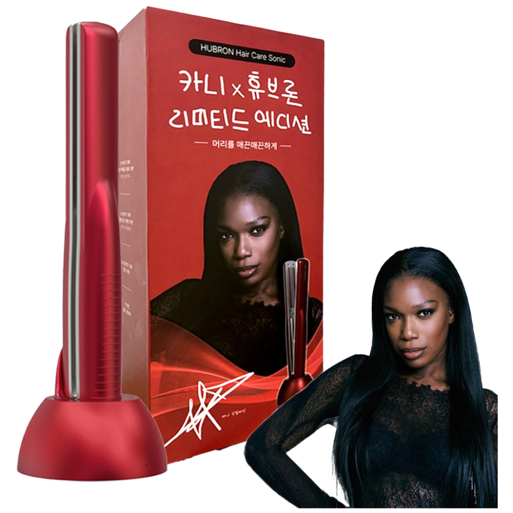 휴브론 초음파 고데기 헤어케어소닉 손상모 영양 트리트먼트 물방울초음파 클리닉 홈케어 디바이스, 카니X휴브론 초음파고데기, HUBRON 159,000원